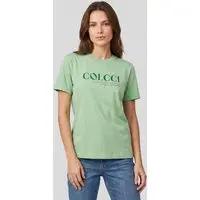 Camiseta Feminina Colcci Estampa Logo Verde