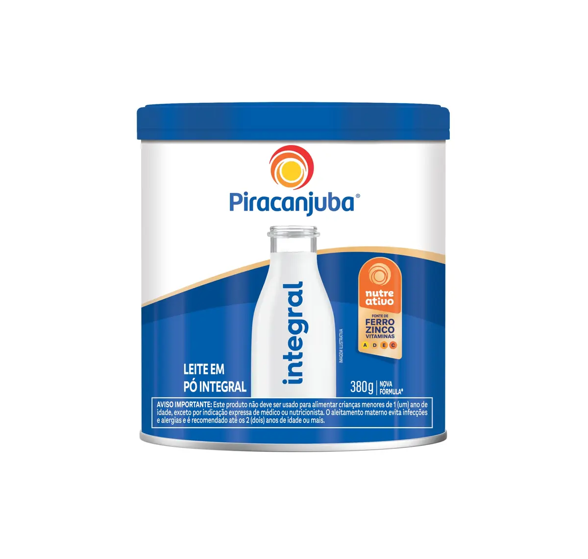 Leite em Pó Integral Piracanjuba Lata 380g - 1