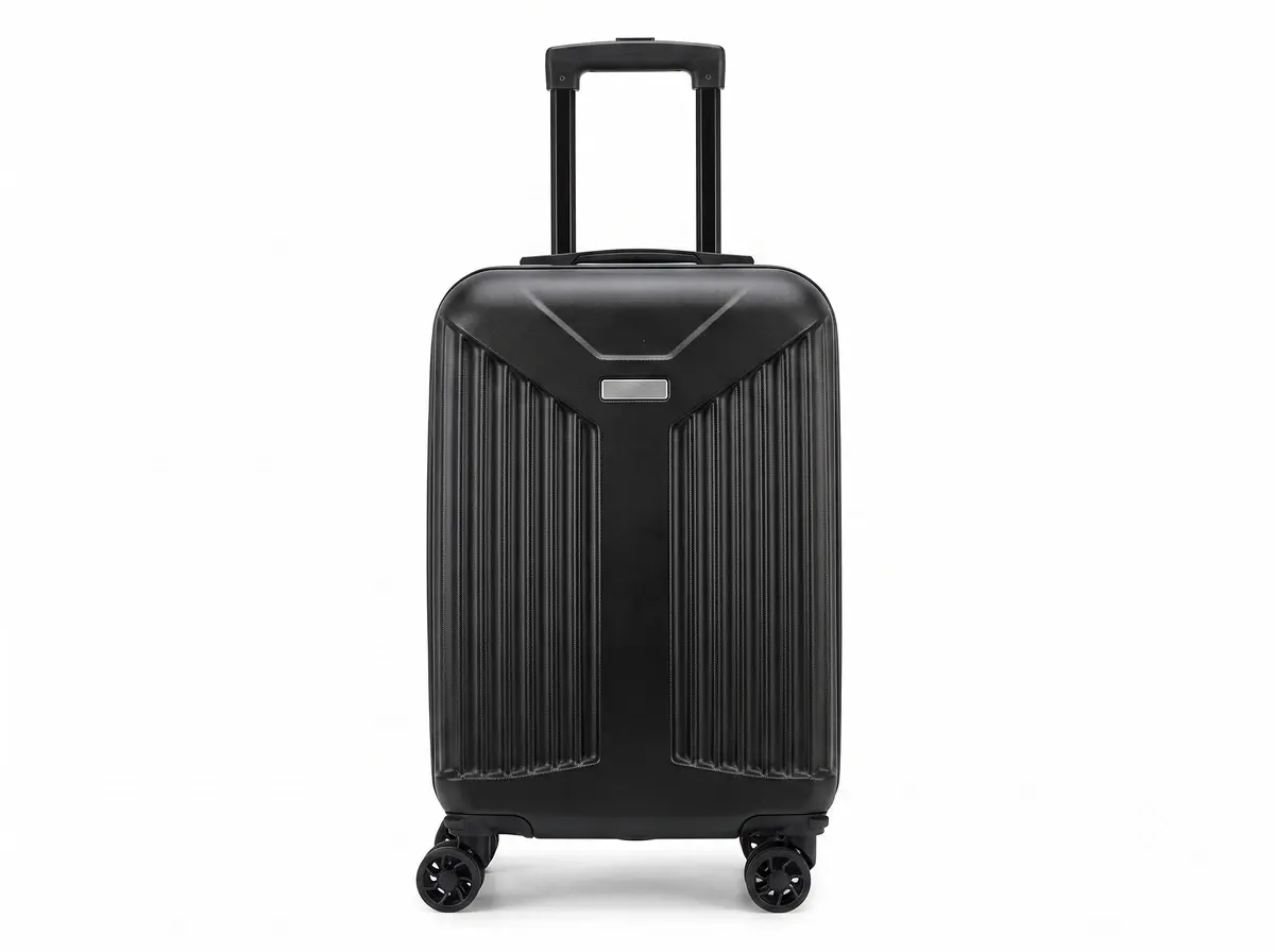 Mala de Viagem Bordo ABS 10kg com Cadeado ANAC | Rodas 360°, Material ABS, Cadeado ANAC, 10kg, Cor Preto