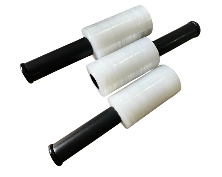Filme Stretch 10cm x 100mts com Cabo Adaptador Giratório - Versátil e Prático para Embalagem e Proteção de Produtos (3)