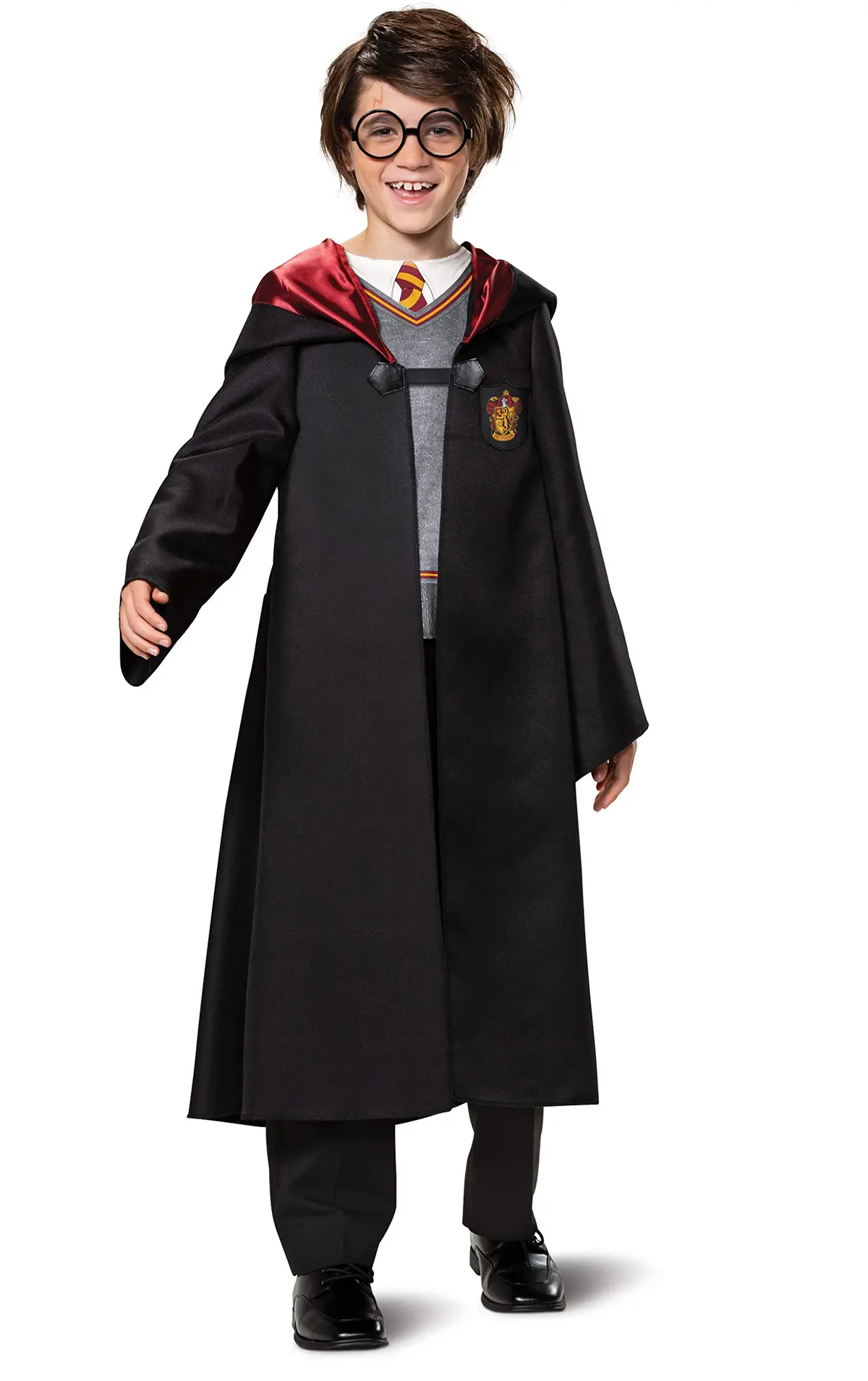 Disguise Harry Potter Costume for Kids, Classic Boys Outfit, Children Size Small (4-6), Black & Red - 1
