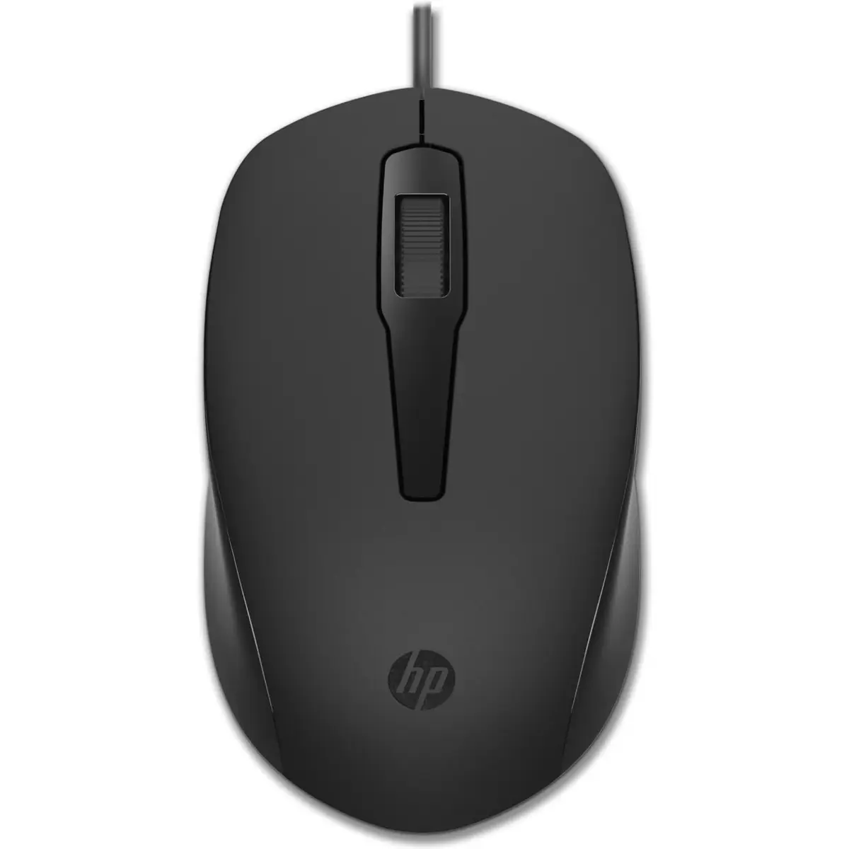Mouse USB HP 150 - Plug and Play, com Design Elegante, Ambidestro e Ergonômico, Sensor Óptico 1600 DPI, Confortável e Preciso, Compatível com Windows, Cor Preta (240J6AA) - 1