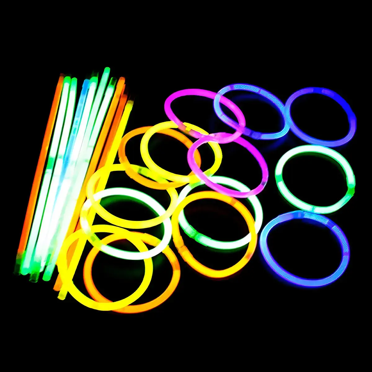 Pulseira Neon 200 Und Balada Festa Fluorescente Led Brilho thumbnail 3