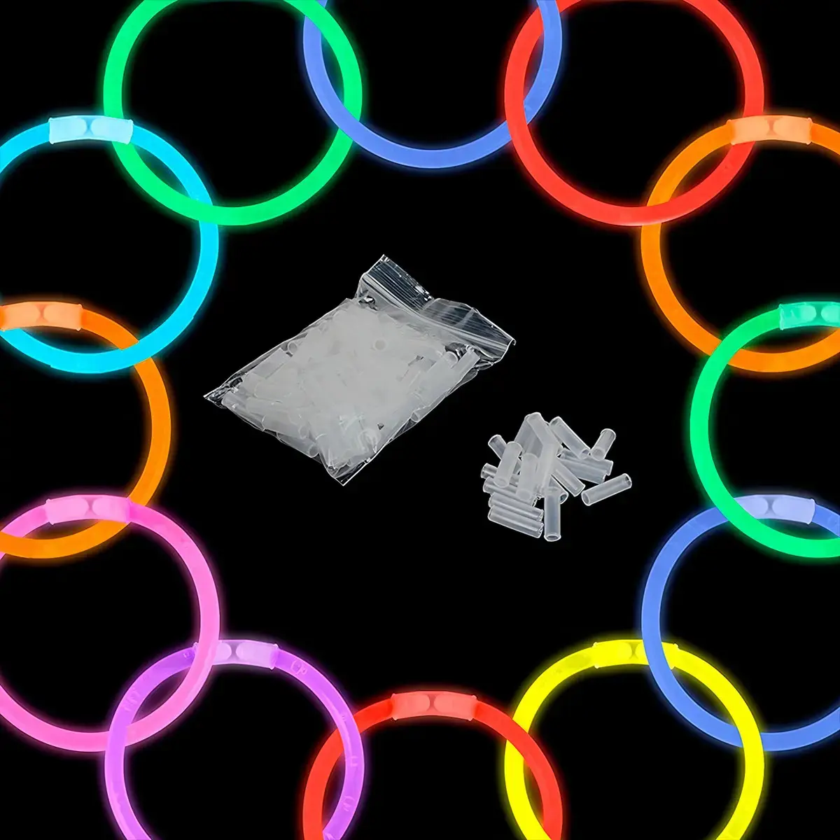 Pulseira Neon 200 Und Balada Festa Fluorescente Led Brilho thumbnail 6