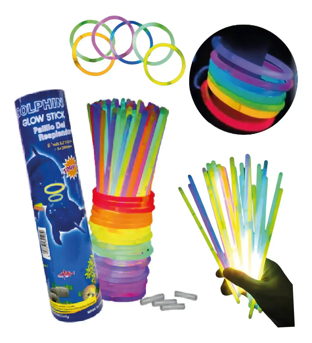 Pulseira Neon 200 Und Balada Festa Fluorescente Led Brilho thumbnail 7