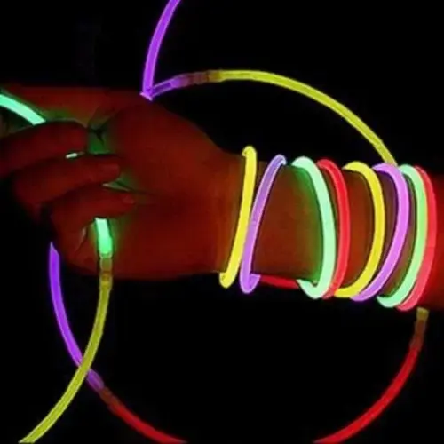 Pulseira Neon 200 Und Balada Festa Fluorescente Led Brilho thumbnail 9