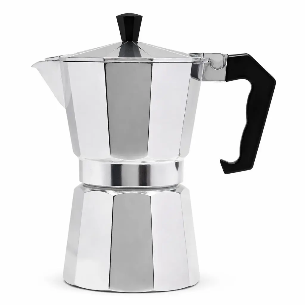 Cafeteira Italiana de Alumínio para Café Expresso 9 XÍCARAS 450ML Alta Pressão, Durável, Compatível Fogão a Gás e Indução, Design Moderno com Alça Antitérmica