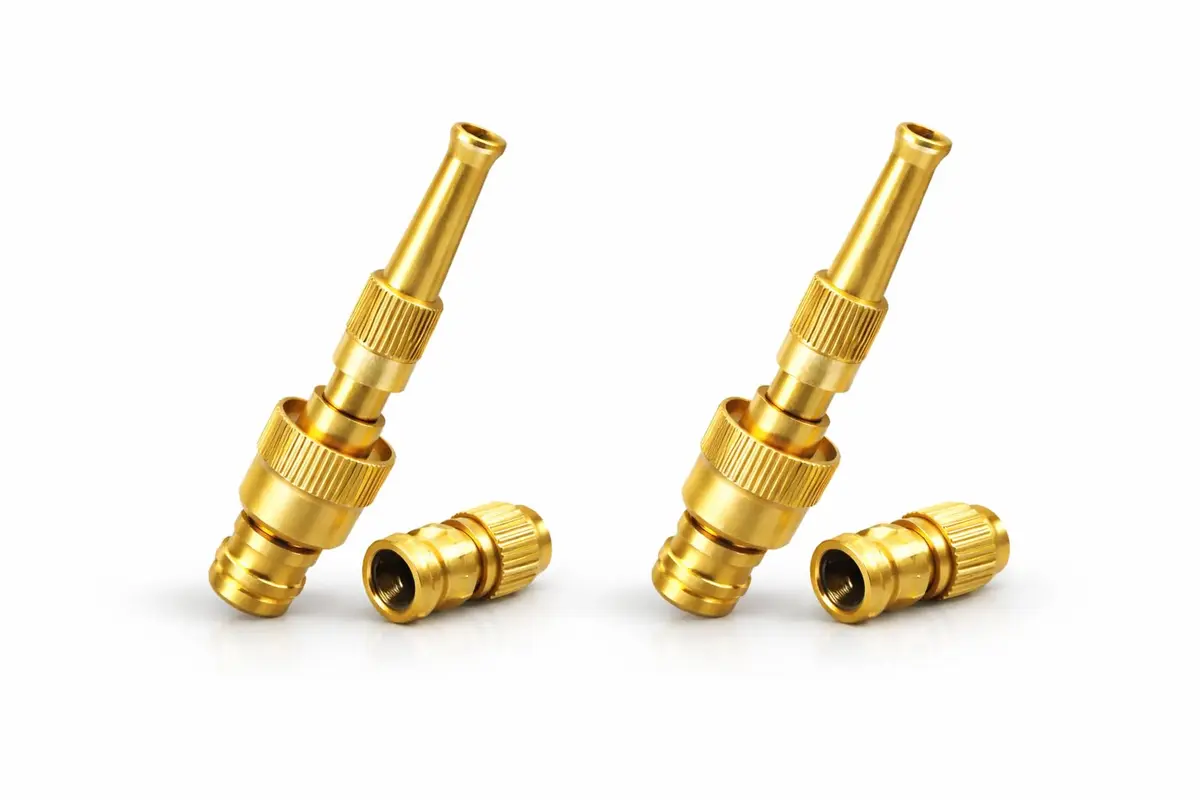 Kit com 2 Bocais para Mangueira de Jardim com Bico de Esguicho de Alta Pressão Regulagem de Jato Ajustável, Ideal para Irrigação, Limpeza de Quintal, Jardim, Calçadas e Lavagem de Carros (2) - 1