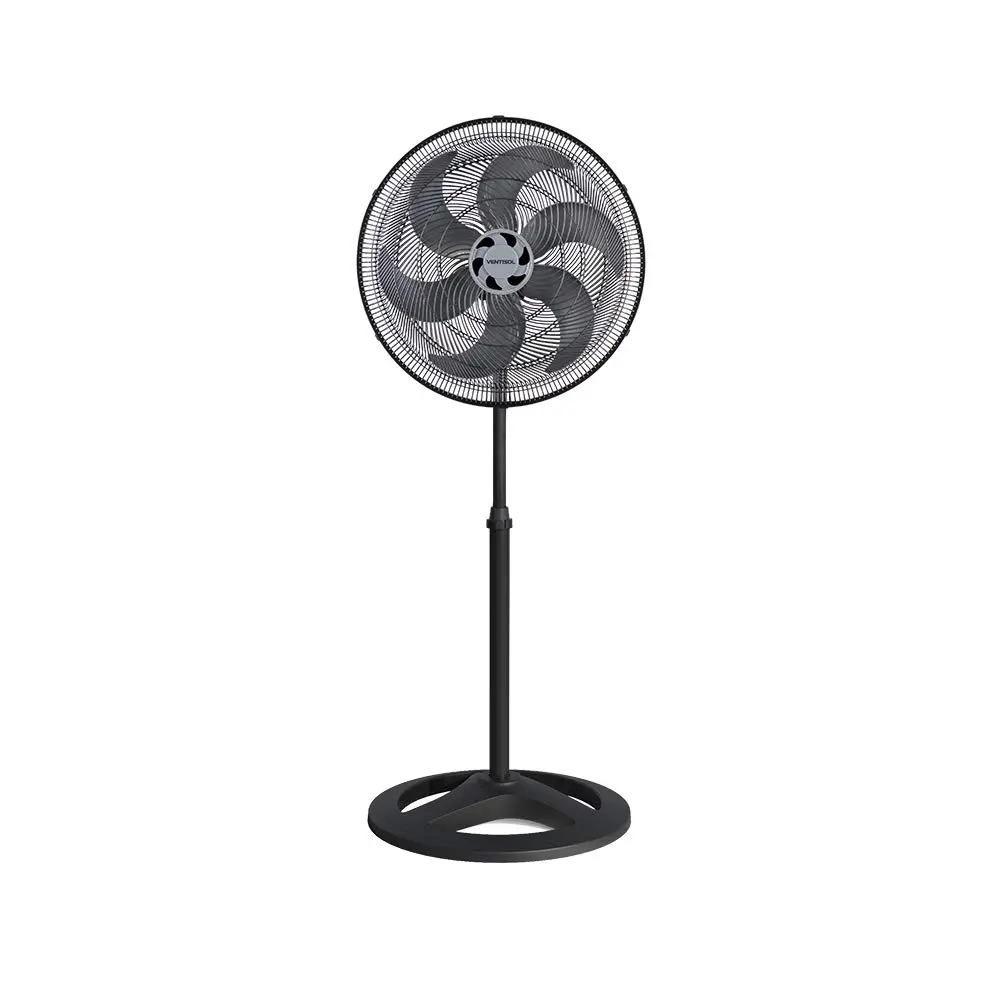Ventisol Ventilador de Coluna Oscilante, Turbo 6 Pás Premium, Preto, 50cm, 127V