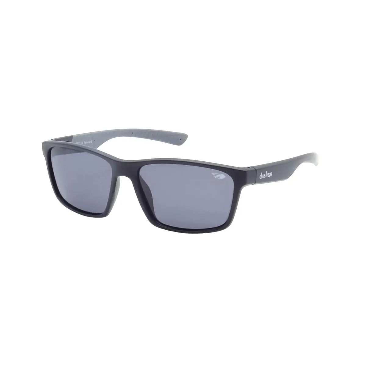Óculos de Sol Esportivo Polarizado Dashgo, Haste Cinza, Proteção Solar UV 100%, com Kit Case e Flanela