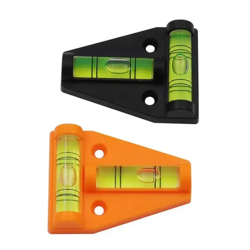 Kit de medição de nível triangular rv, para caravana, campista, tipo t, nível de espírito, medição de plástico, escopo de ajuste vertical e horizontal - 1