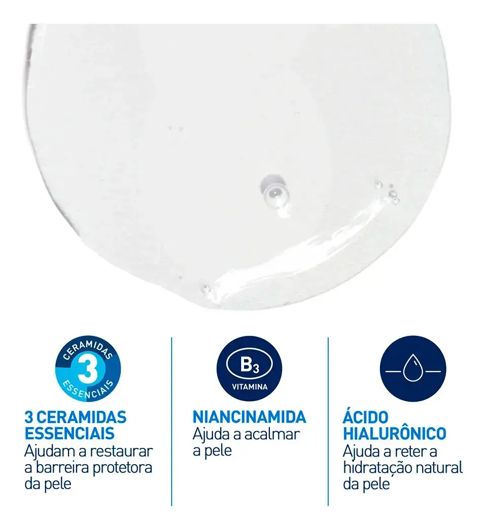Gel de Limpeza Facial Pele Oleosa 3 Ceramidas e Niacinamida CeraVe 454g thumbnail 7