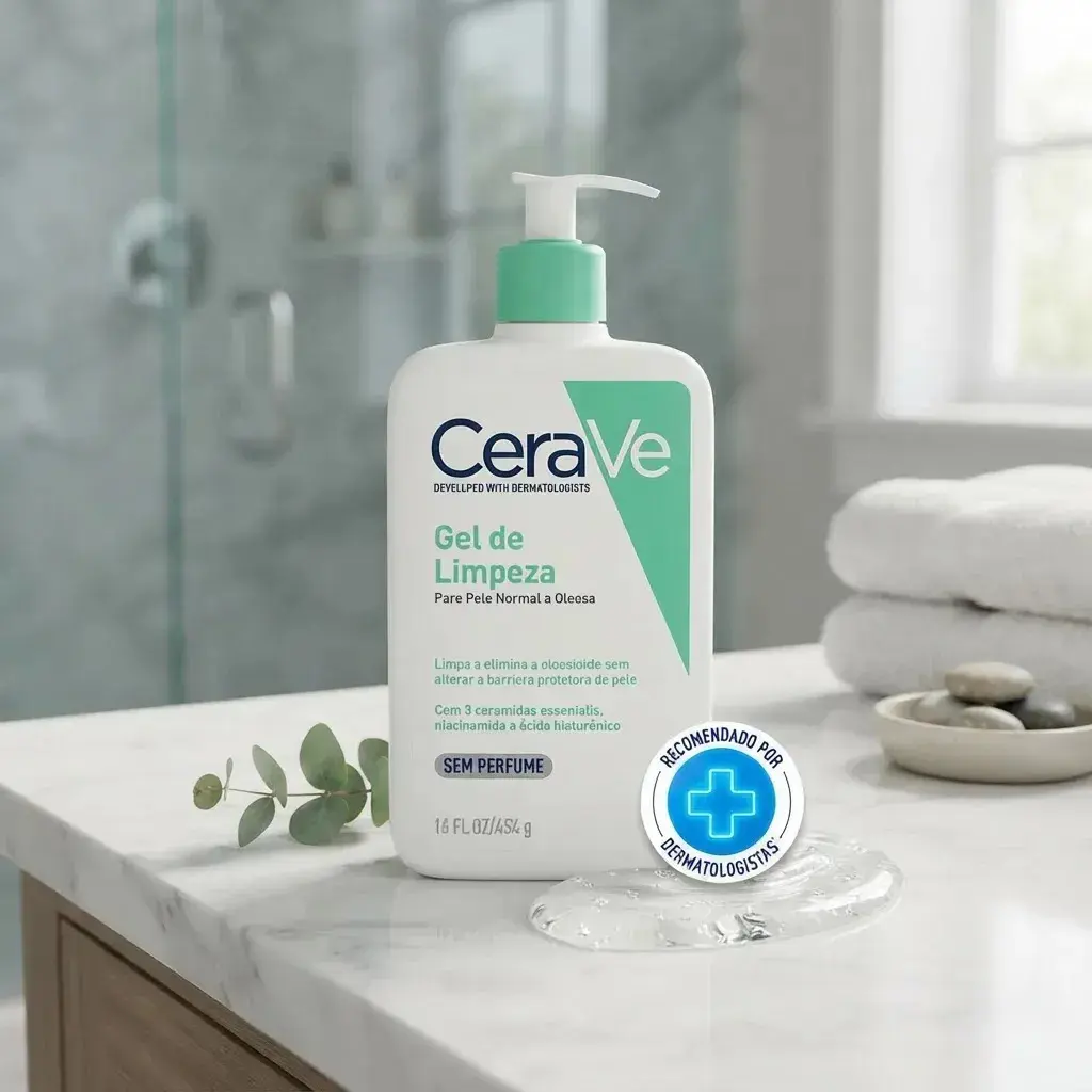 Gel de Limpeza Facial Pele Oleosa 3 Ceramidas e Niacinamida CeraVe 454g thumbnail 8