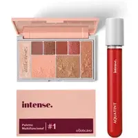 Combo Presente Intense: Palette Multifuncional #1 Rose + Batom Líquido Aquatint Coral - 1