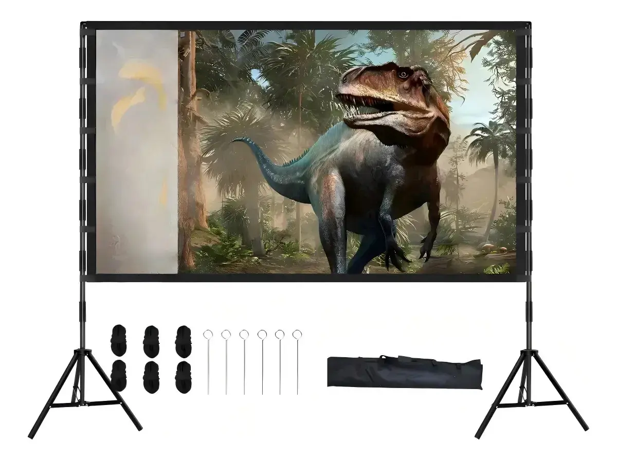 Tela Projeção Szr 120 Portátil Hd 4k Com Tripé - 1