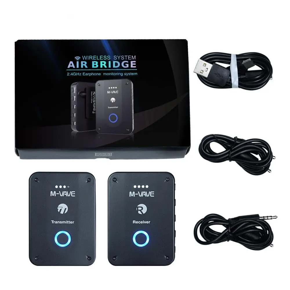 M-VAVE WP-9 2,4 GHz fone de ouvido sem fio monitor sistema de transmissão transmissor e receptor recarregável 𝐌𝐚𝐢𝐬 𝐚𝐯𝐚𝐧ç𝐚𝐝𝐨 𝐪𝐮𝐞 𝐖𝐏-𝟏𝟎/𝟏𝟏