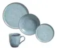 Aparelho de Jantar Cerâmica Stoneware Bio Breeze 16 Peças Azul-claro Porto Brasil - 1