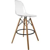 Banqueta Charles Eames Cristral