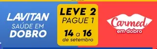 Leve 2, pague 1 em produtos Lavitan e Carmed - 1