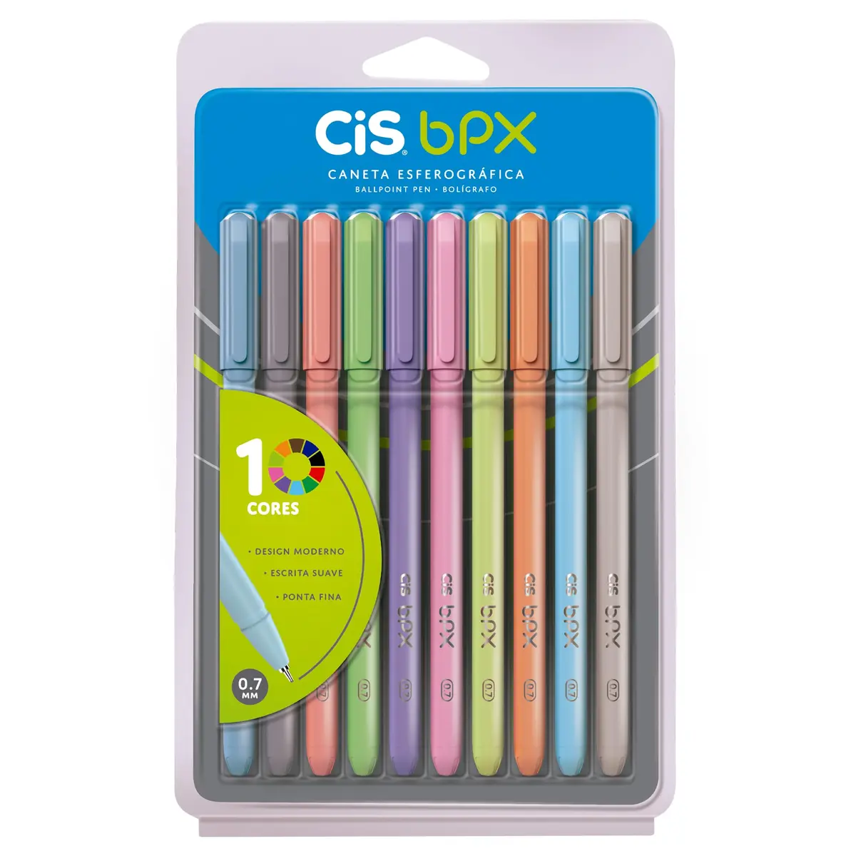 CANETA CIS 10 CORES 761123