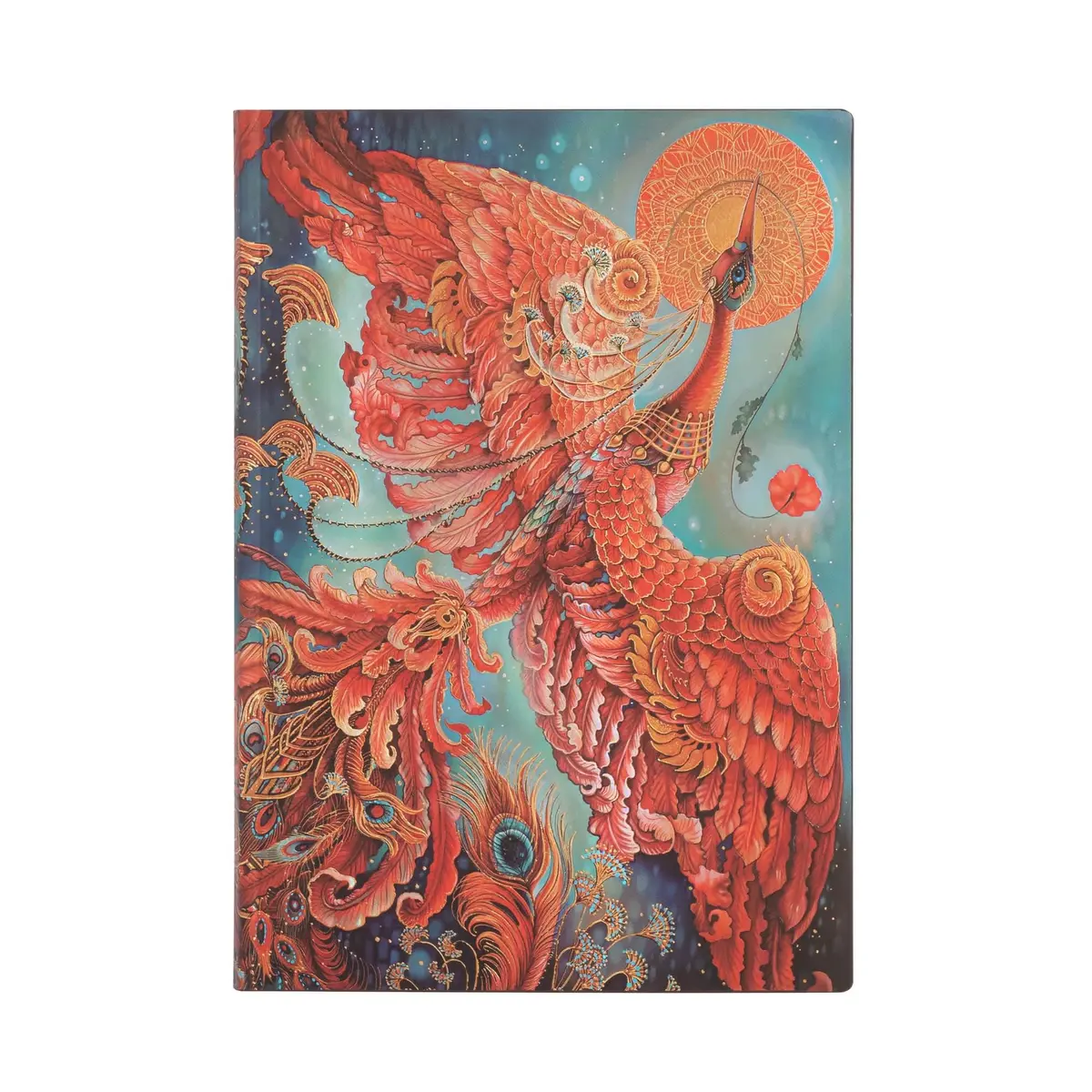 Paperblanks Flexis BIRDS OF Happiness MIDI FB8211-8: Flexi Softcover, 100 Gsm, Ribbon Marker, Memento Pouch, Book Edge Printing, no Closure