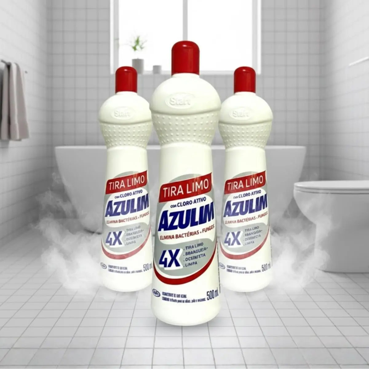 Kit com 3 Tira Limo 500ml, Remoção Eficaz de Limo e Mofo.