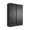 Guarda-Roupa Casal Boreal 2 Portas Preto - 1