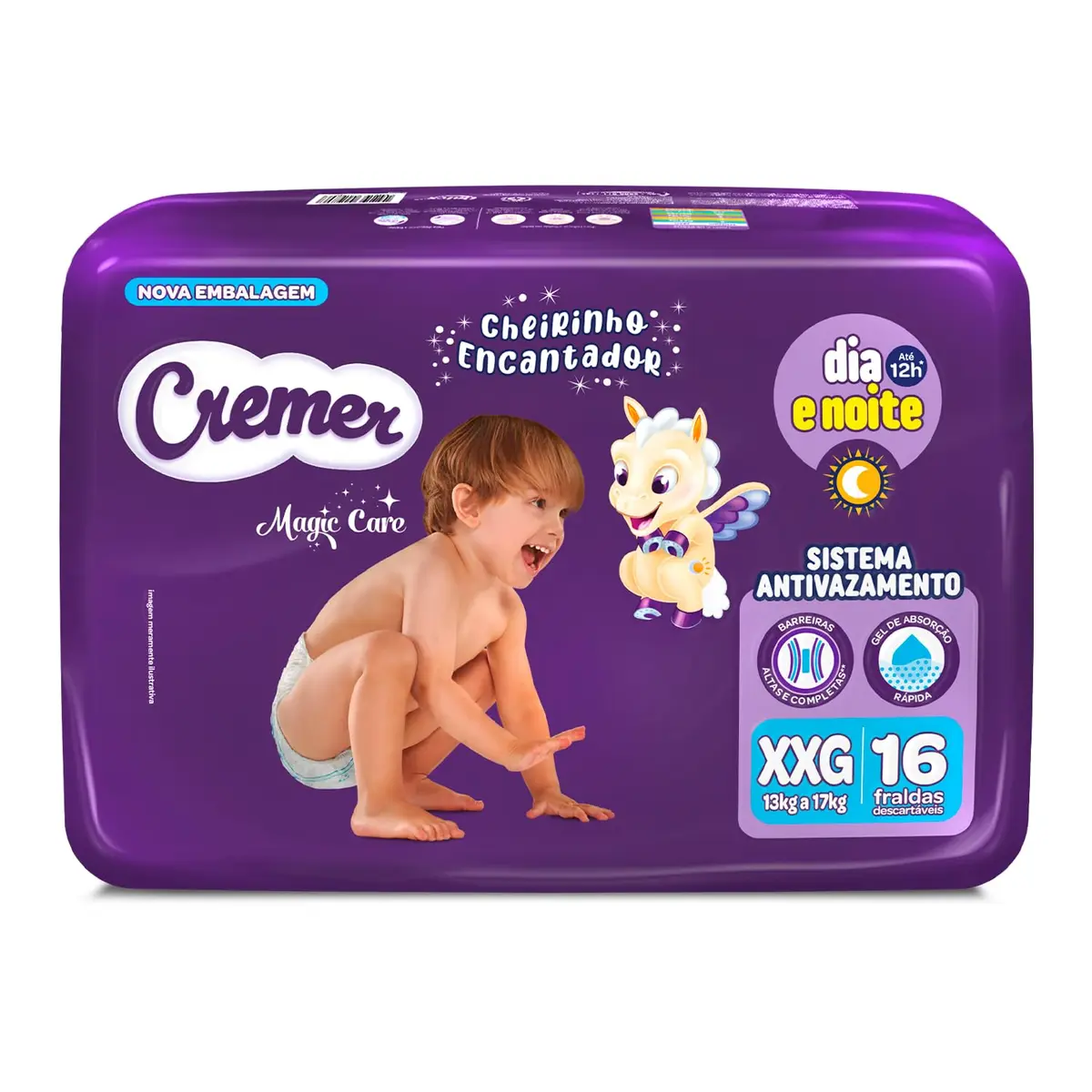 Fralda Cremer Jumbo XXG 16 Unidades - 1