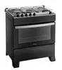 Fogão 5 Bocas Preto com Mesa Inox Atlas Atenas Bivolt - 1