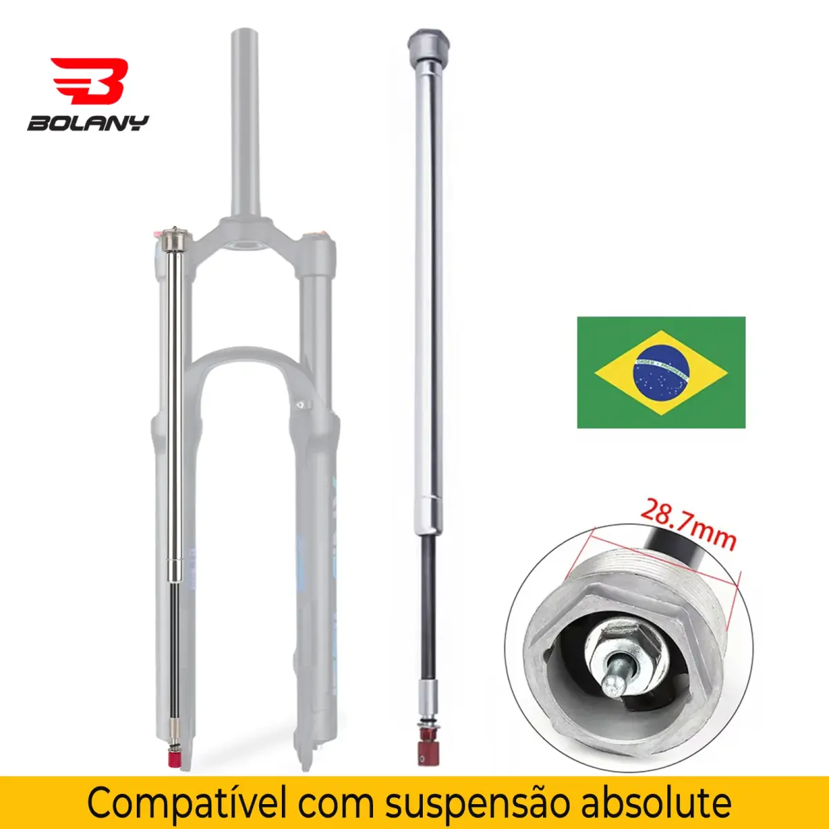 Navio Do Rio Brasil Cartucho De Suspensão De Bicicleta garfo de cartucho de óleo,haste de amortecimento de óleo,26-29 polegadas,peça de reparo,acessórios de atualização de Suspensão Adequado para cartuchos de Absolute