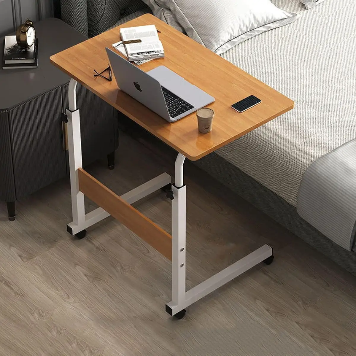 Mesa para Notebook 60 * 40CM, Mesa Elevatória de Cabeceira Ajustável - 1