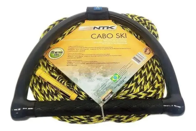 Cabo Ski Nautika Corda Para Reboque Manete Wakeboard Boia