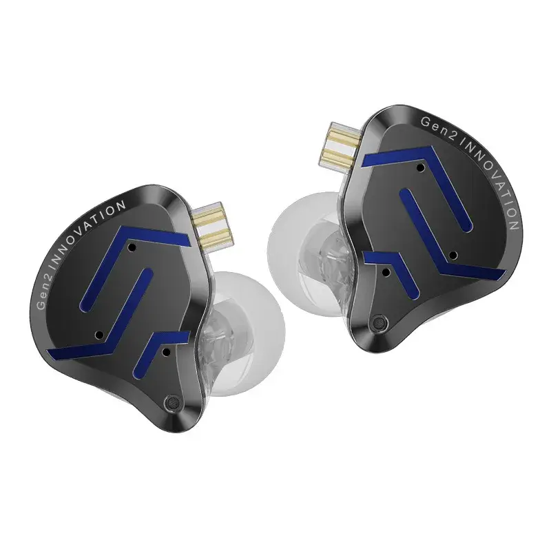 Fone de ouvido intra-auricular KZ ZSN Pro 2 com driver híbrido 1BA+1DD, fones de ouvido HIFI com graves potentes, fone de ouvido monitor de metal, fone de ouvido esportivo KZ ZSNPro 2 ZSNPRO2 - 1