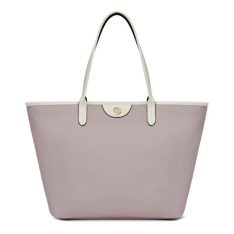 BOSTANTEN Bolsa Feminina Grande de Nylon Impermeável, Bolsa Sacola de Ombro com Alça Longa, Leve, Bolso Interno com Zíper, Cabe Notebook 14", Ideal para Trabalho, Faculdade, Viagem e Uso Diário