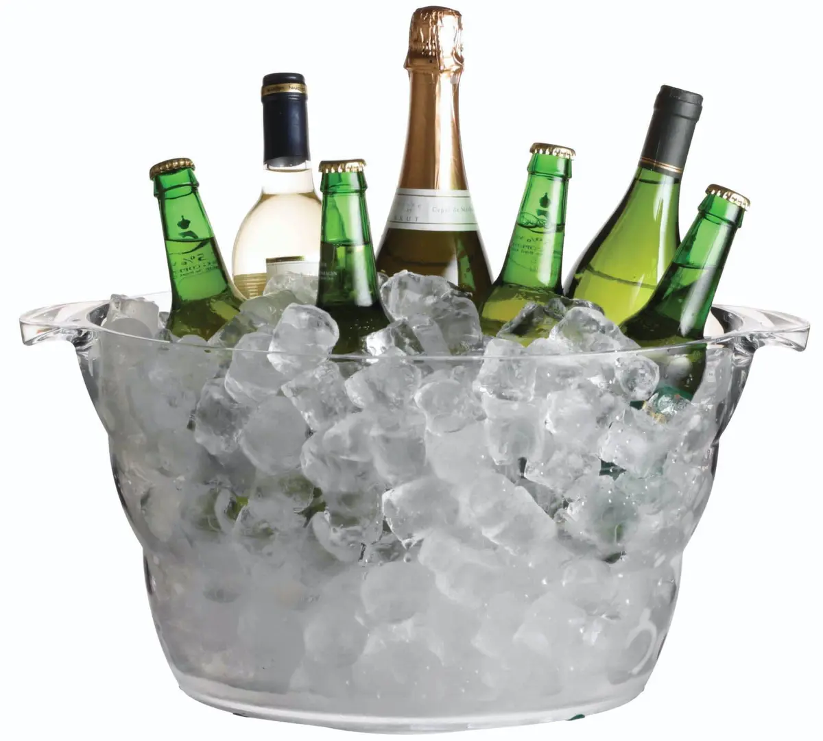 BarCraft Balde para Bebidas, Acrílico, 10 Litros, Transparente