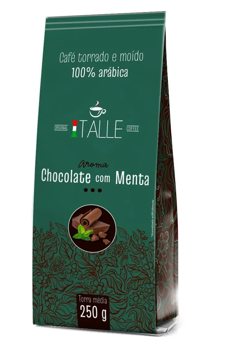 Café Torrado e Moido Cafe Aroma Chcolate com Menta Café Italle Cafe Aroma 250g