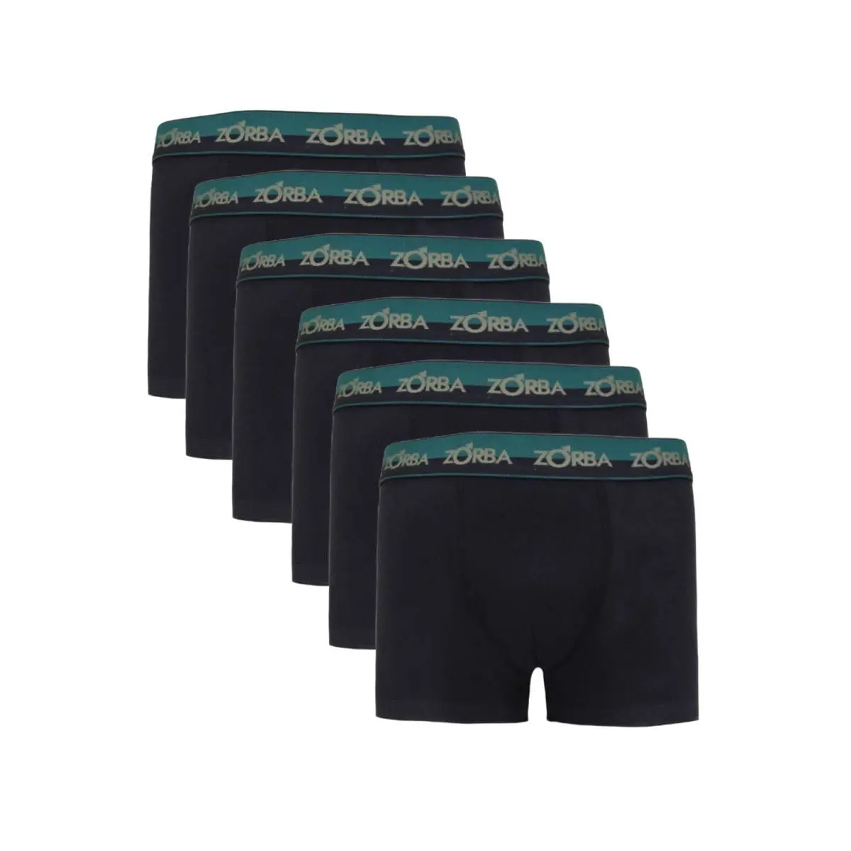 Kit com 6 Cuecas Zorba Boxer Max 702 Marinho/Preto/Grafite - 1