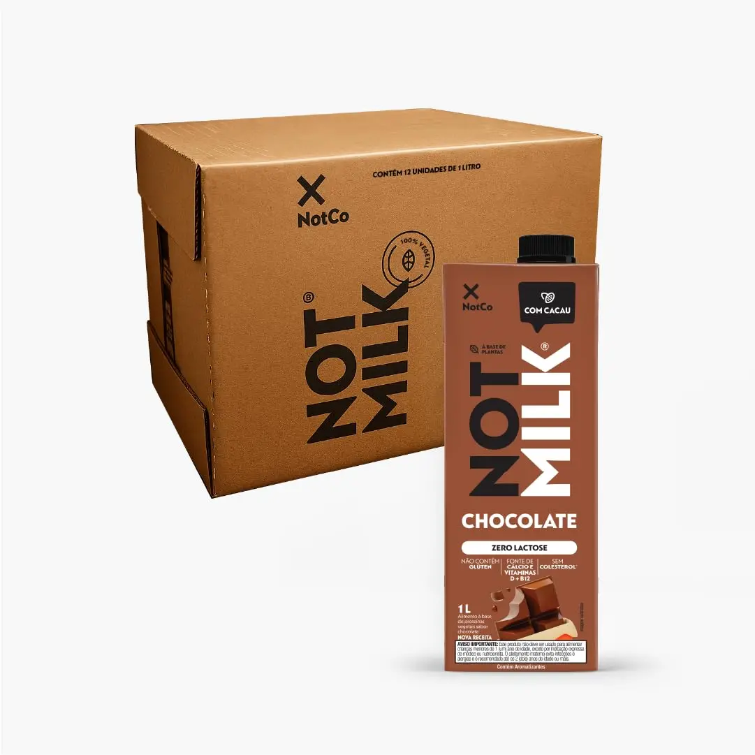 Bebida Vegetal NotCo NotMilk Chocolate 1L - Caixa com 12 unidades