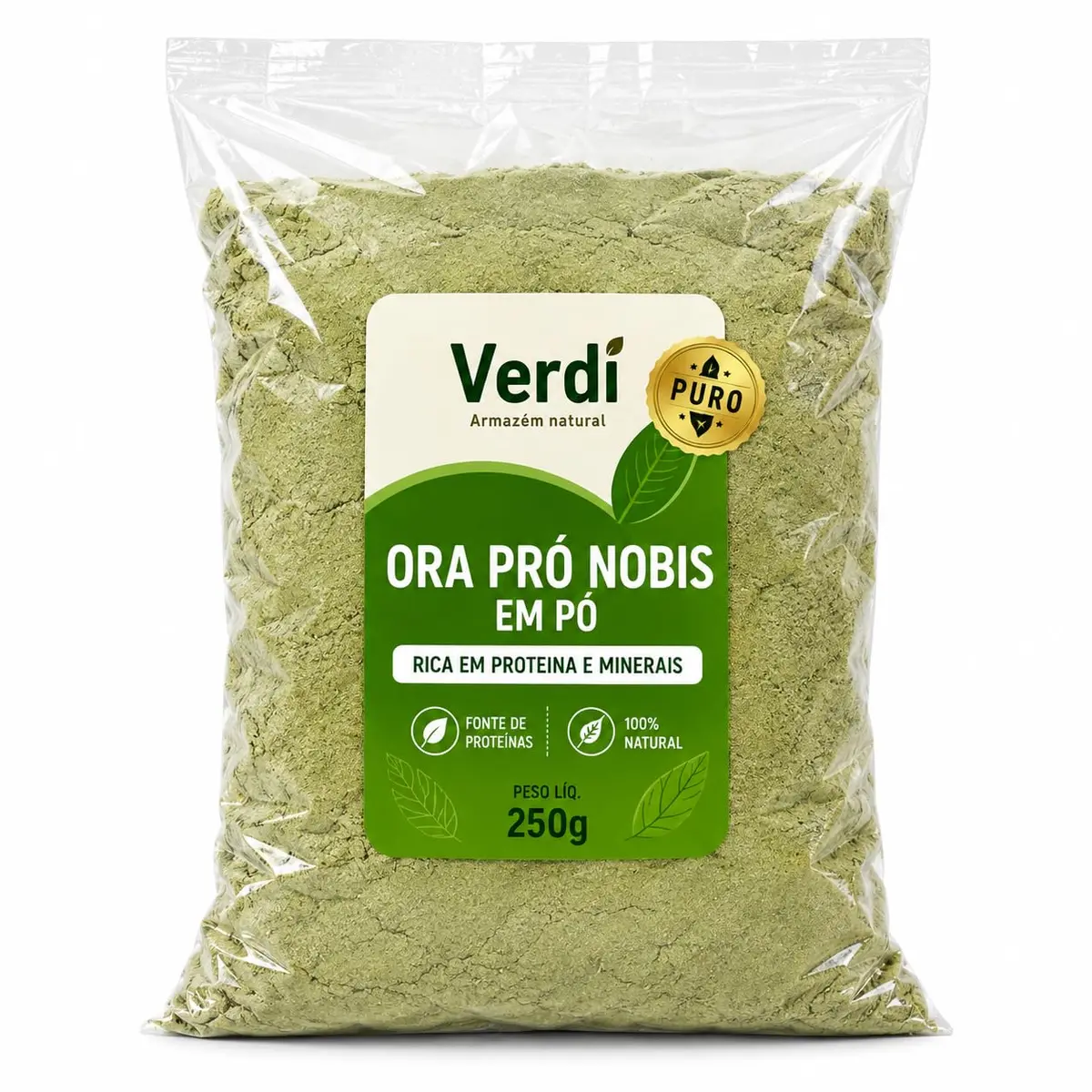 Ora Pro Nobis farinha pura 250g sem gluten | Fonte de Proteína Vegetal