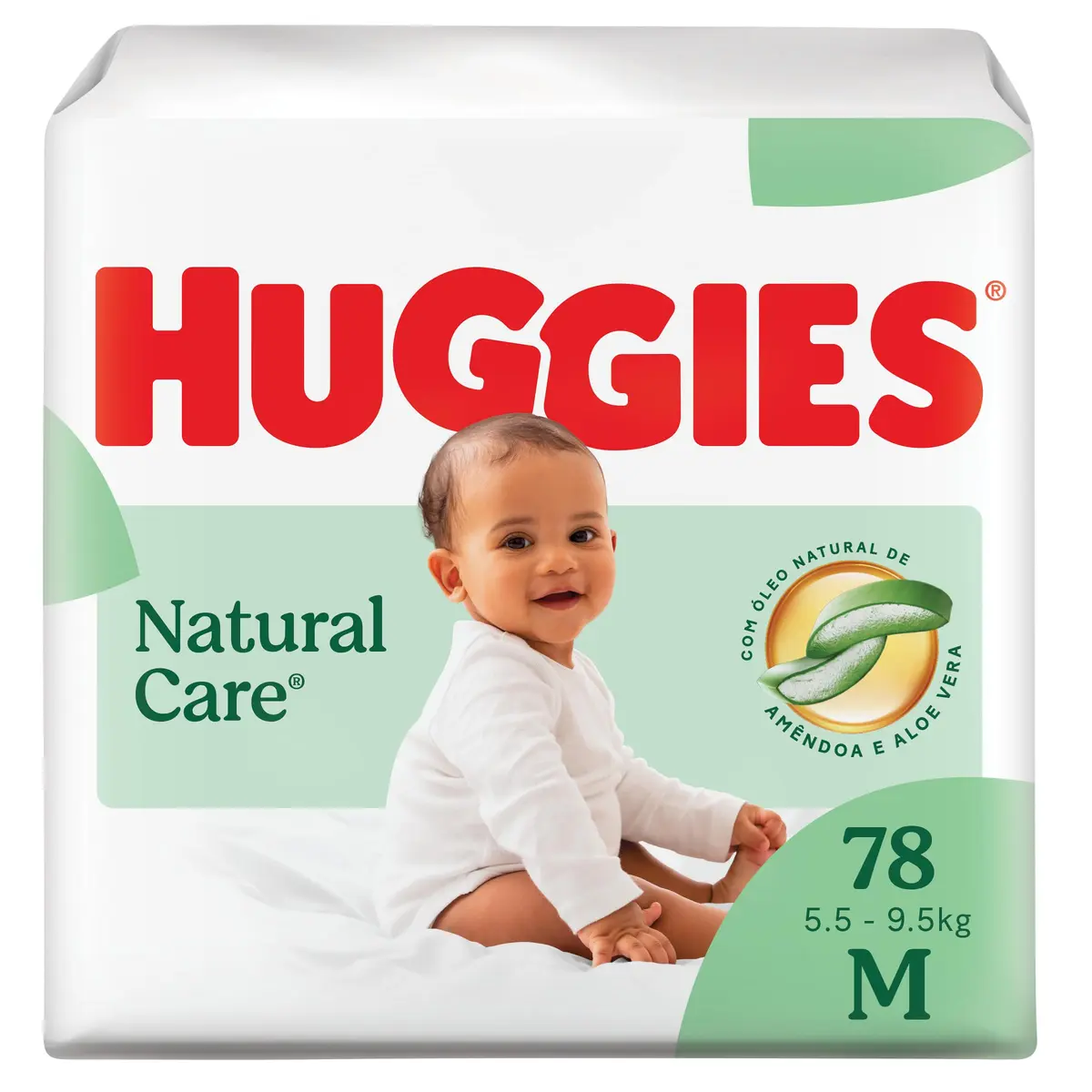 Huggies Fralda Descartável Premium Natural Care M - 78 Un - 1