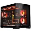 Gabinete Gamer SuperFrame Black Noir, Aquário, Mid Tower, Vidro Temperado, M-ATX, Preto, Sem Fonte, Com 3 Fans ARGB, SF-CS-BNMAB3F - 1