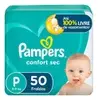 Fralda Pampers Confort Sec P 50 unidades - 1