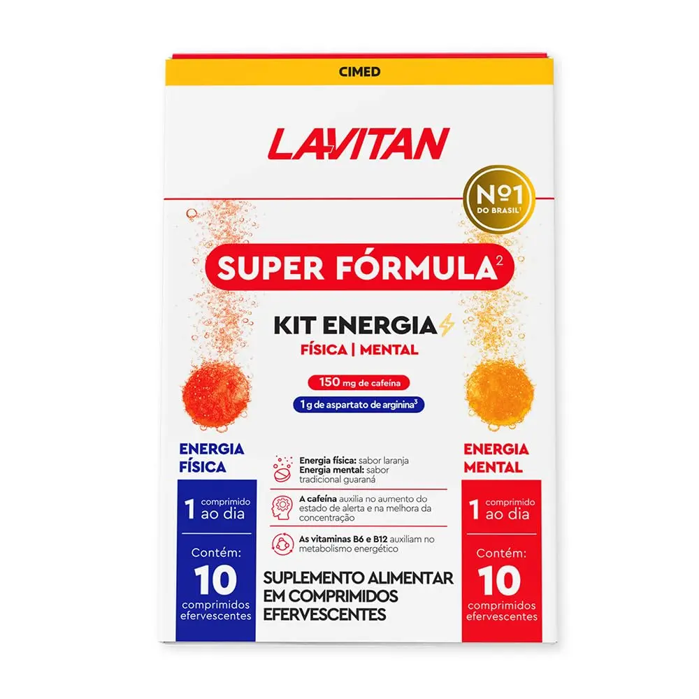 LAVITAN Kit Super Fórmula Vitamina Energia Física e Mental - 1