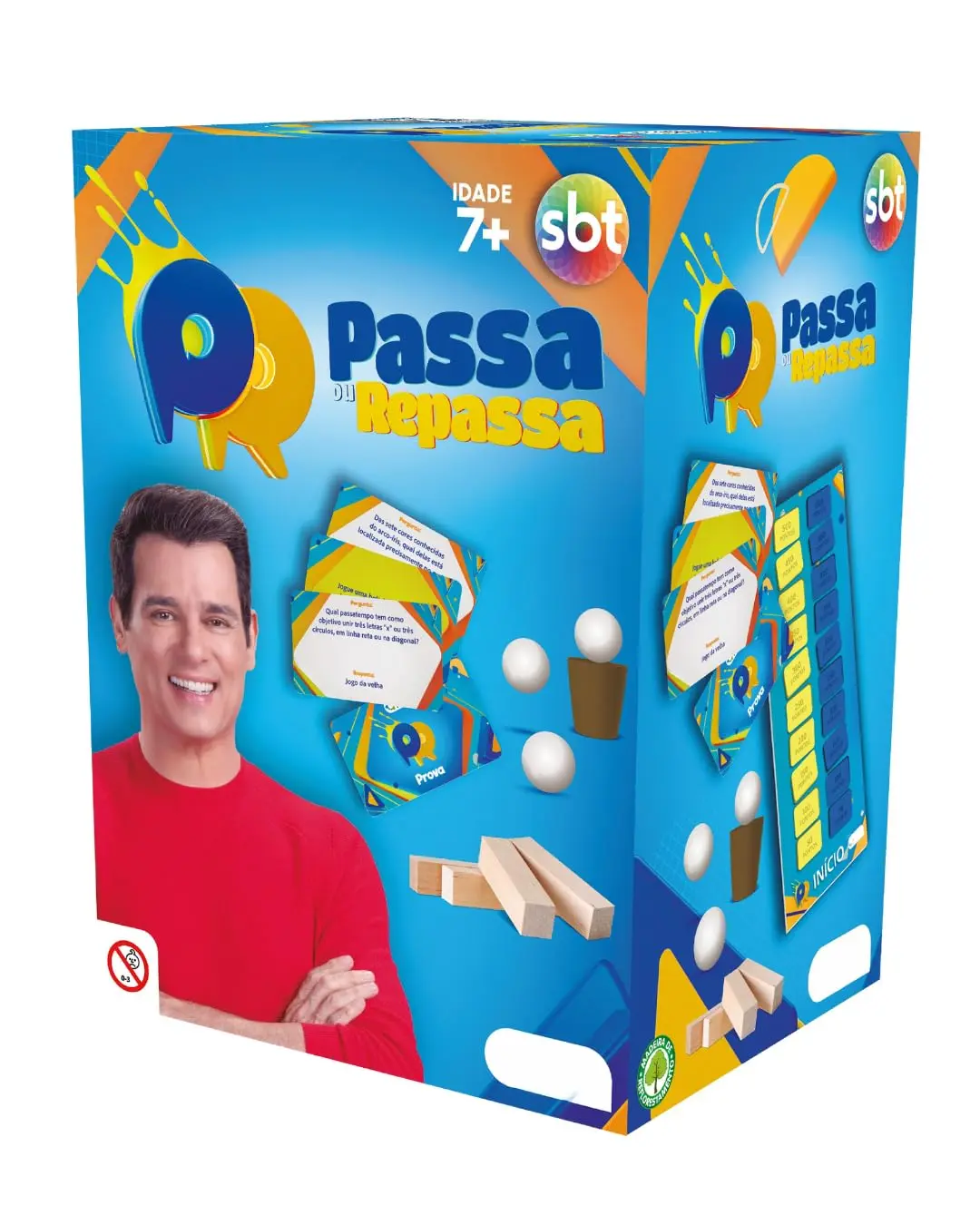 Jogo Passa ou Repassa SBT | 3 a 7 participantes | Maiores de 7 Anos