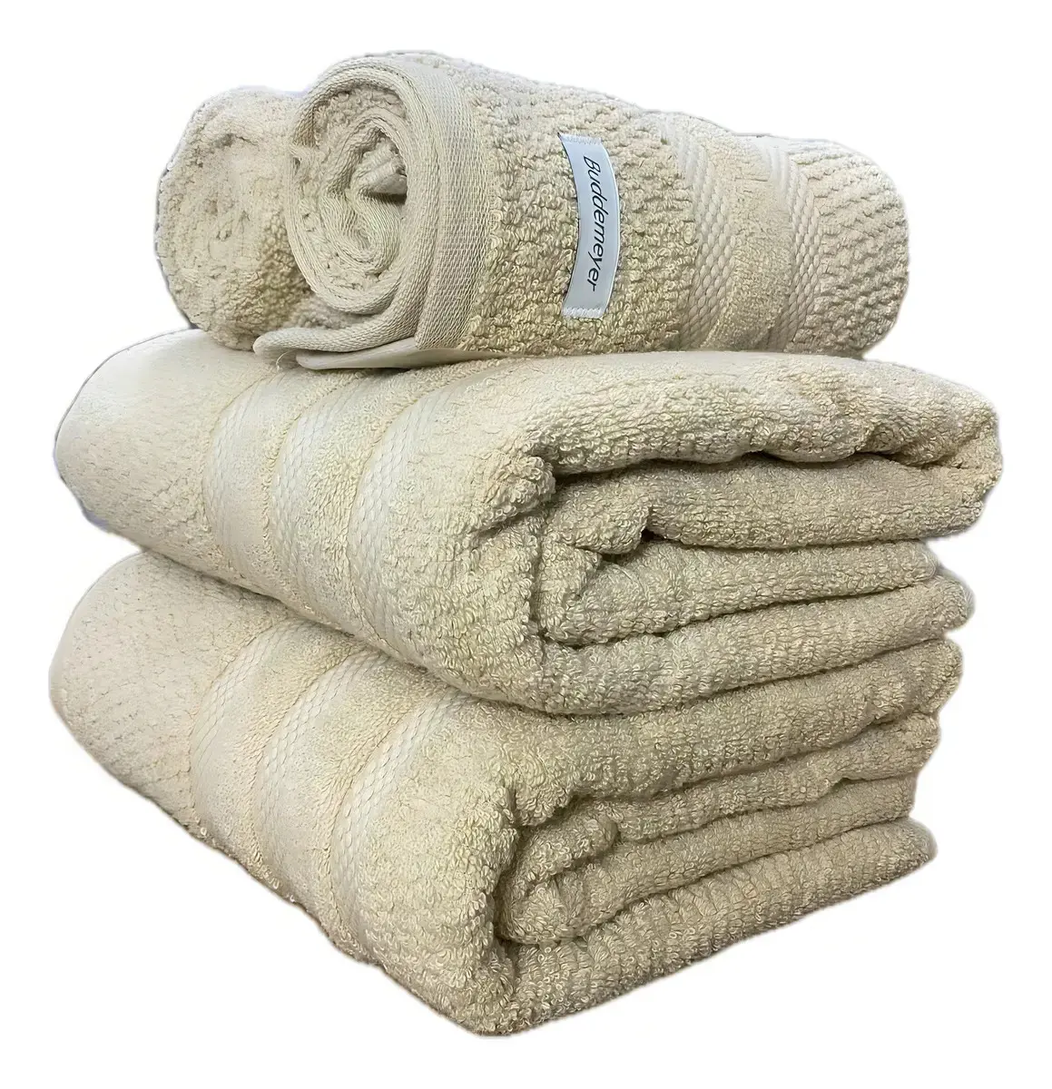 Jogo Toalha Banho Buddemeyer Vanilla Extra Soft Algodão 4pçs Cor Bege Claro