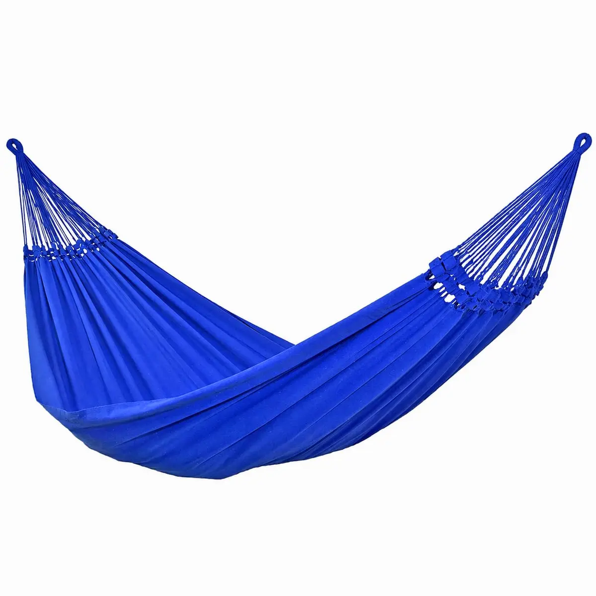 Rede de Dormir e Descanso Super Tijubana Casal Extra 100% Algodão Jaguaruana. (Azul Royal)