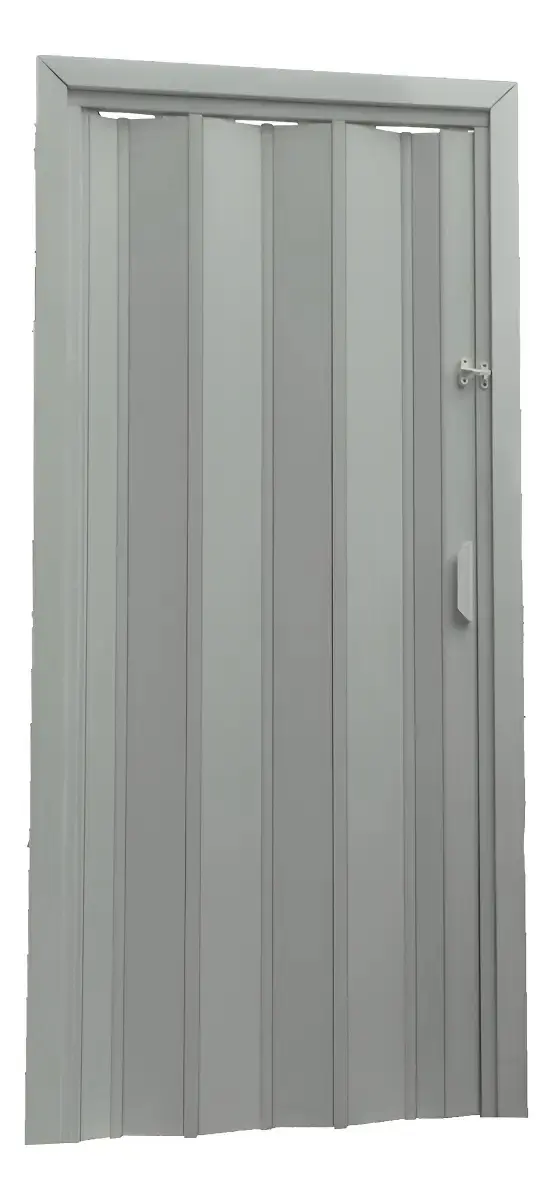 Porta Pvc Sanfonada 60cm X 210cm Multilit Cinza