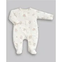 Infantil - Macacão Longo Ursinho Anjos Baby Off White P Off-white - 1