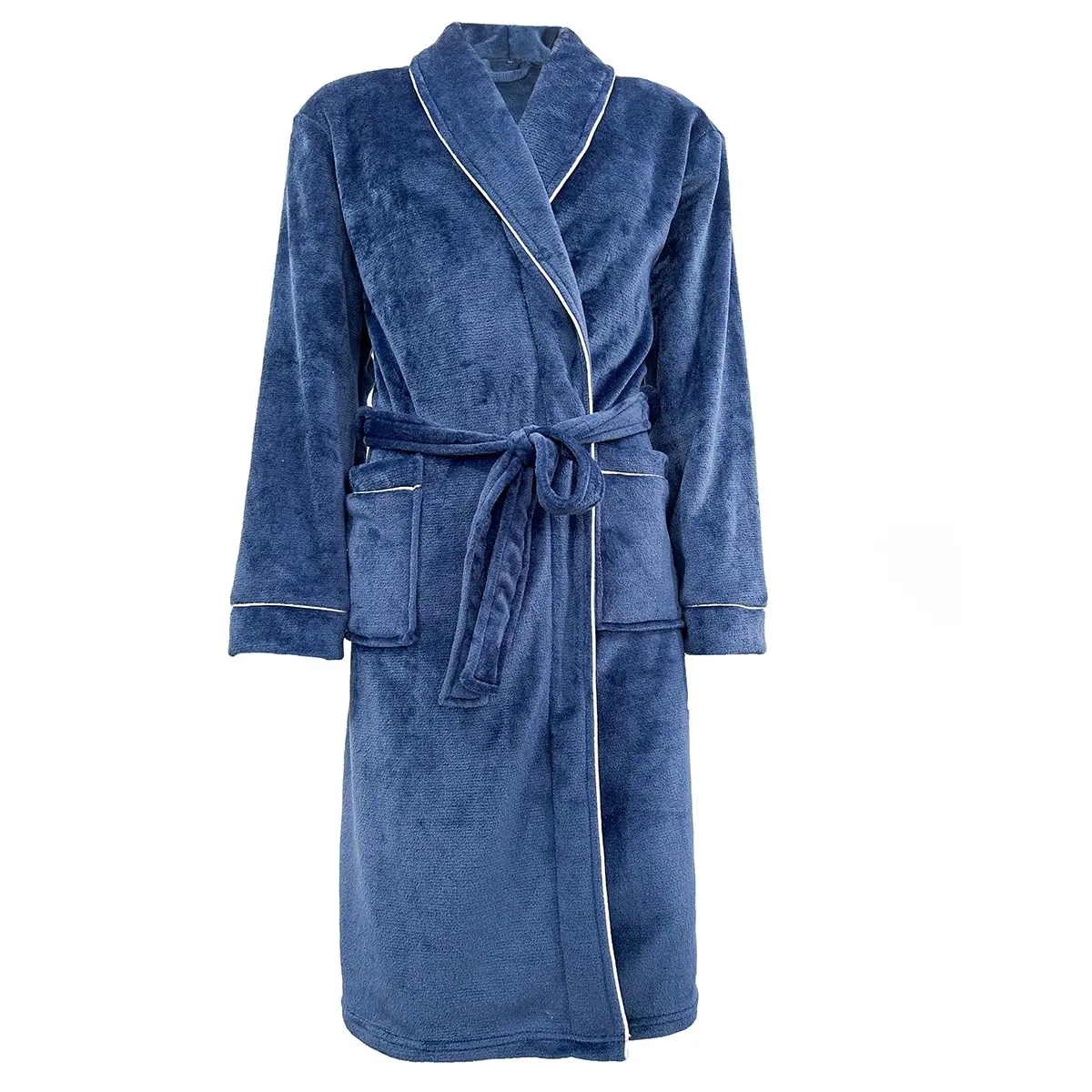 Camesa Roupão Neo Velour Flannel Aveludado 220g/m2 Tamanho P - Marinho