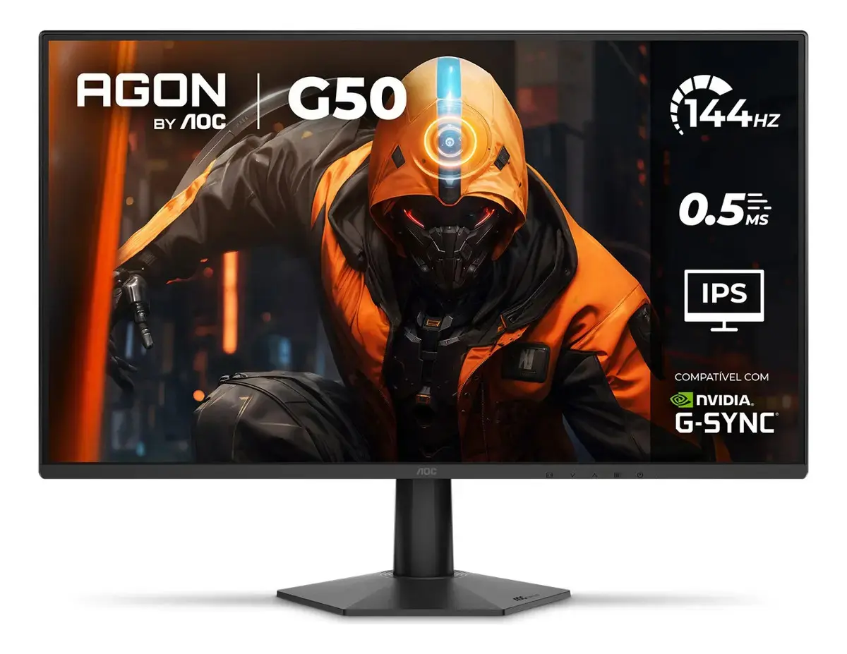 Monitor Gamer AOC AGON G50 27" 144Hz 0,5ms IPS HDR10 G-SYNC 27G50F - 1